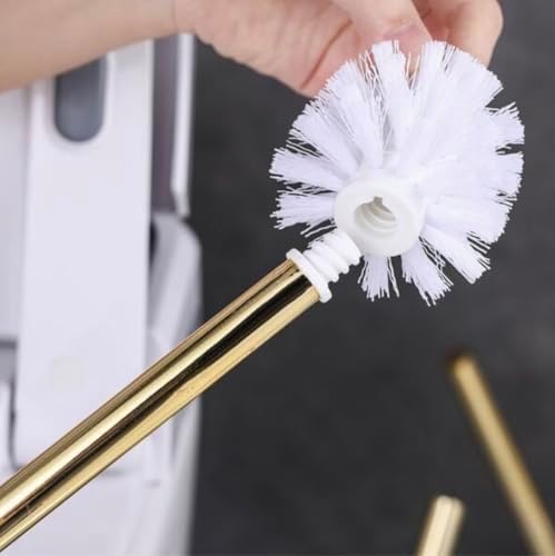 Green Marble Toilet Brush Holder with 2 Brushes