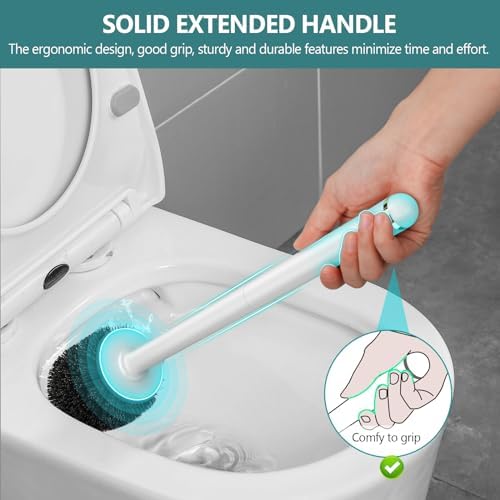 Gold Toilet Brush and Holder Set 2 Pack