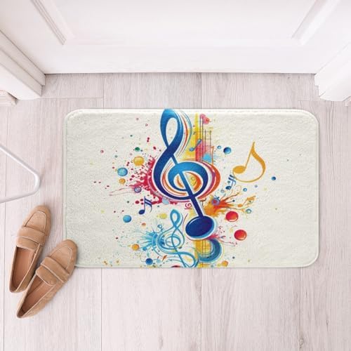 Feelyou Music Pattern Bath Rug for Kids