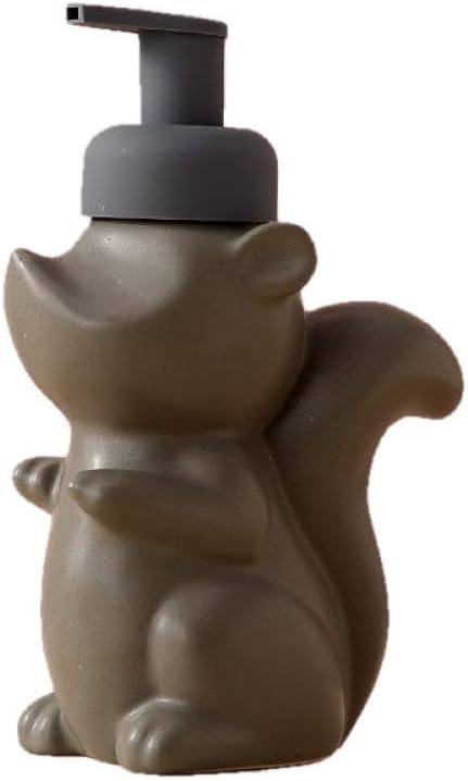Cute Animal Foaming Soap Dispenser Brown Gray