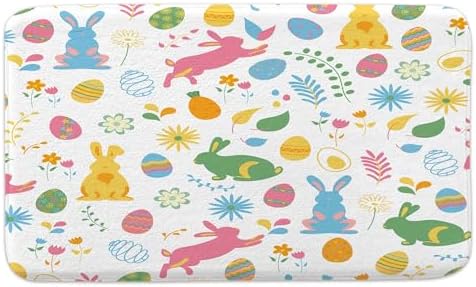 DYNH Easter Bunny Bath Mat 17x29IN
