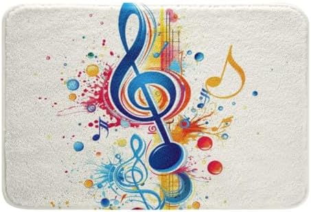 Feelyou Music Pattern Bath Rug for Kids