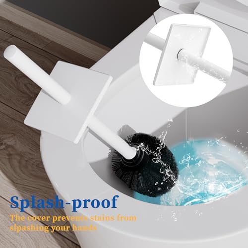 RUACQ Toilet Brush and Holder Set White