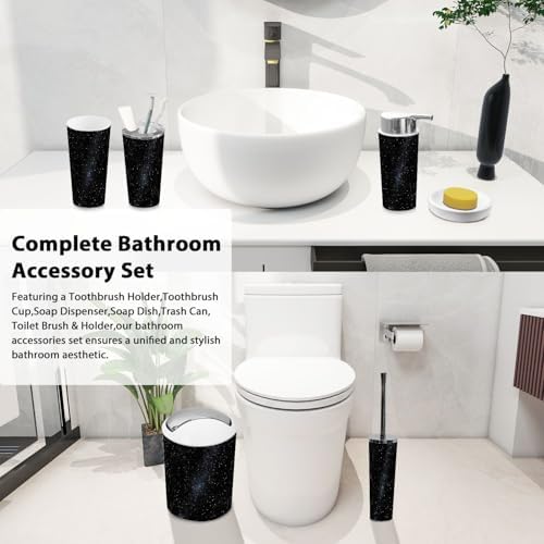 Boho Star Field Bathroom Accessory Set 6 Piece 1