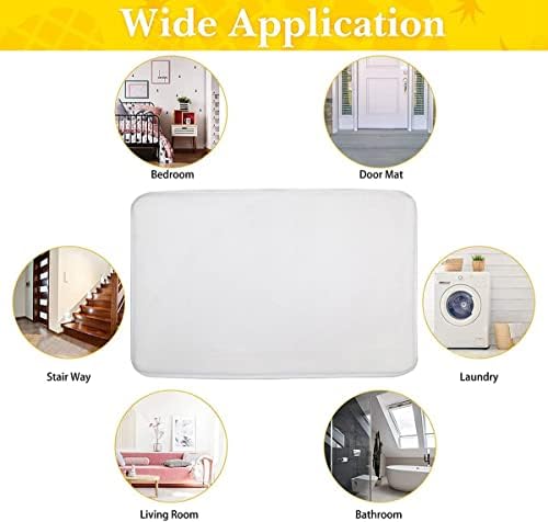 GAOJINDOU Marble Bath Mats 16x24 Inch Luxury Design