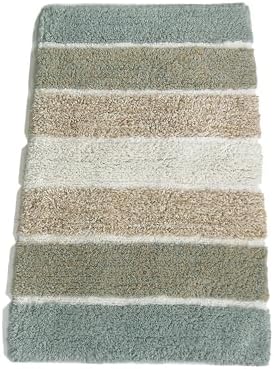 Chardin home Cordural Stripe Bath Mat 17 x 24 Inches