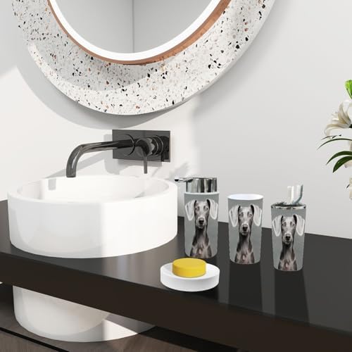 Boho Bathroom Accessory Set 6 Piece for Dogs 1