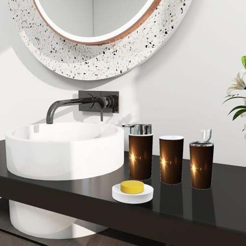 Boho Bathroom Accessory Set 6 Piece Modern Minimalist