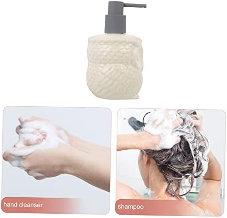 Owl Shape Ceramic Lotion Dispenser Pump Set