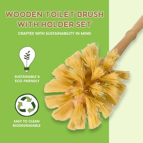 Nacterra Eco Friendly Toilet Brush Set