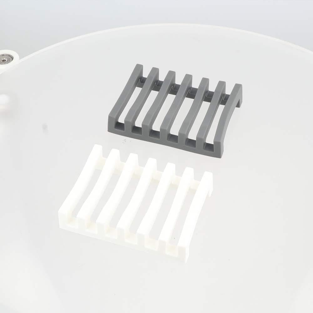 Durable Silicone Soap Dish Holder for Bathroom Grey