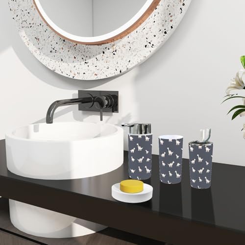 Boho Dinosaur Bathroom 6-Piece Accessory Set