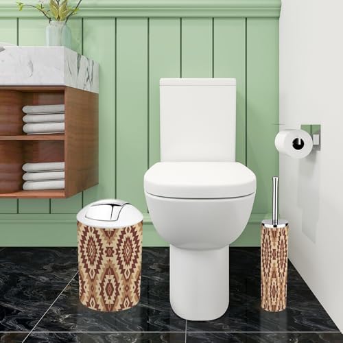 Boho Geometric Bathroom Accessory Set 6 Piece 1