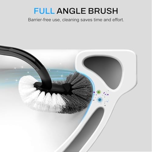 SetSail Toilet Brush and Holder Set Black 1
