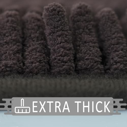 Flotstiga 23x15 Bathroom Rug Set Soft Chenille Non Slip Machine Washable