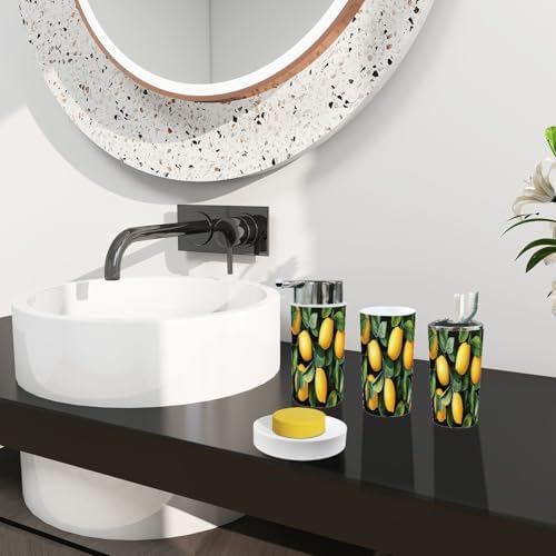 Boho Bathroom Accessory Set 6 Piece Organic