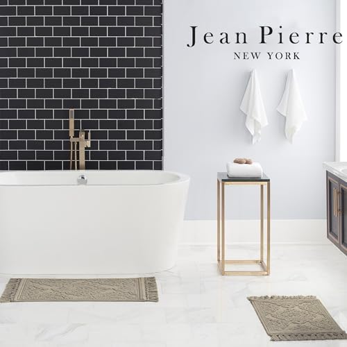 Jean Pierre - Woven Bath Mats Set of 2 17x31 and 21x41 Cotton Rugs