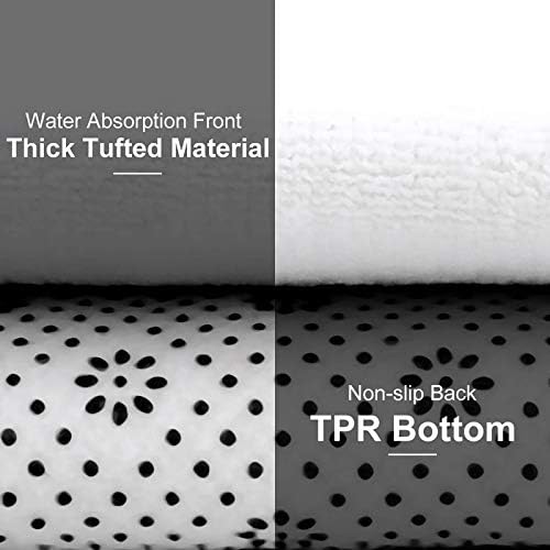 KXO 24x16 Inch Absorbent Cozy Bath Mat with Non-Slip Design