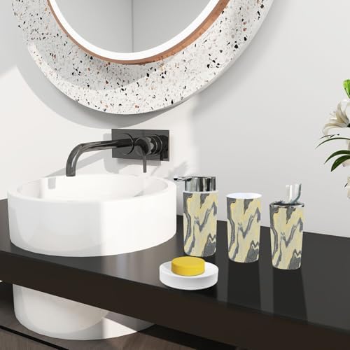 Boho Marble Bathroom Accessory Set 6 Piece