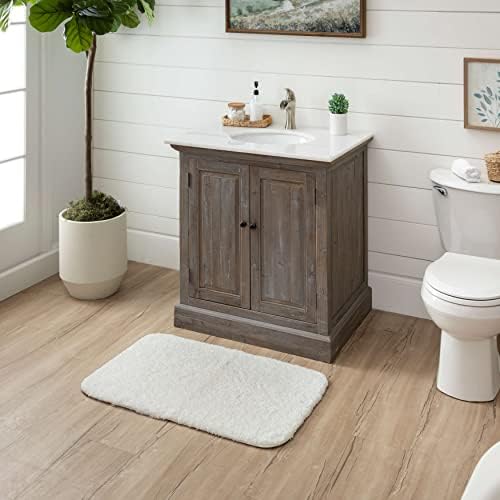 Mohawk Home Kingston Bath Mat 15 x 2 White Machine Washable