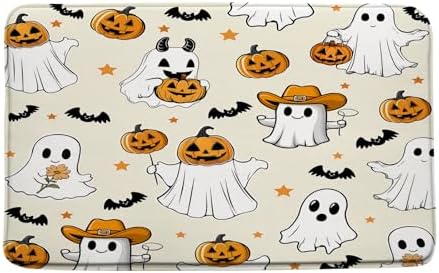Cute Halloween Ghost Bath Mat 16x24 Inch