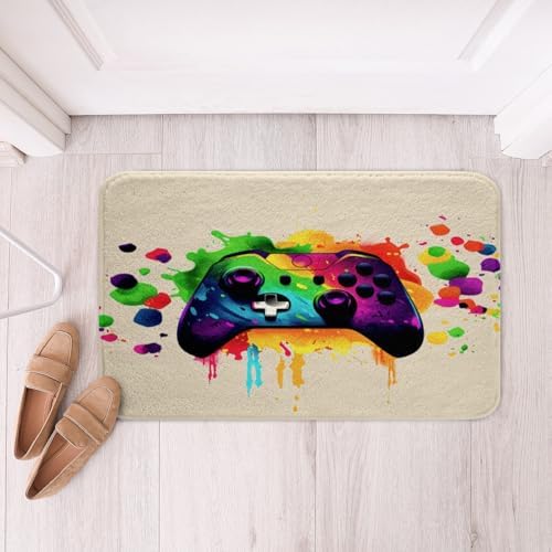 Feelyou Gamer Bath Rug 16x24 Inch Beige
