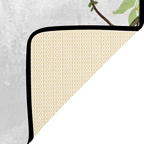 ALAZA Hummingbird Bath Mat 24x16 inch Non-Slip
