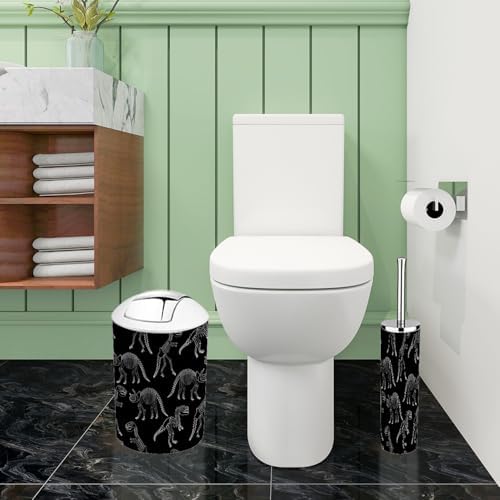 Boho Dinosaur Skeleton Bathroom Accessory Set 6 Piece