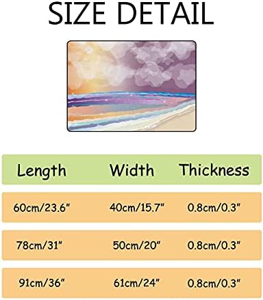 Hapuxt Velvet Bath Rug Non-Slip 236x157 Inch