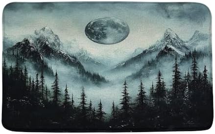 Forest Moonlight Bath Mat 16x24 Inch Non-Slip 1