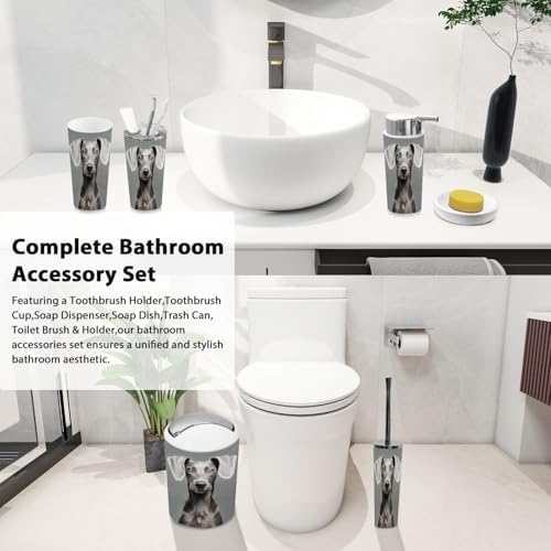Boho Bathroom Accessory Set 6 Piece for Dogs 1
