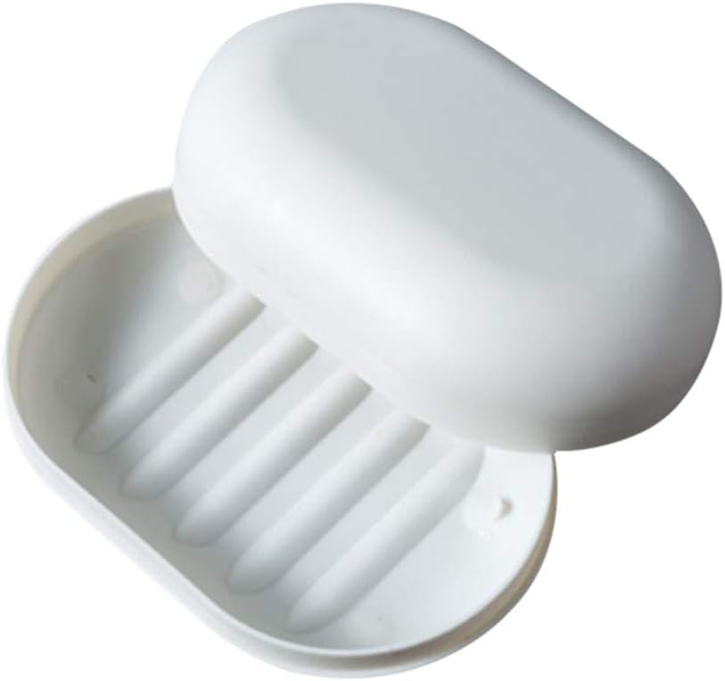 Yiwula 4PCS Soap Box with Lid Holder