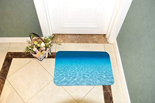AMonamour Non-Slip Bath Mat with Flannel Texture