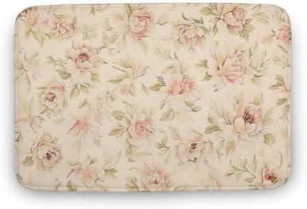Absorbent Soft Flower Bath Mat 16x24