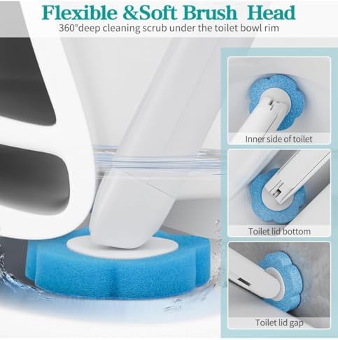 Leilanis Disposable Toilet Brush Kit with Holder 1