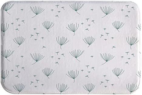 AMonamour Bath Mat with Dandelion Fluff Design