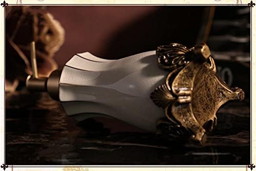 SAFWE Liquid Soap Dispenser with Ice Crack Ceramics and Antique Gold Pump