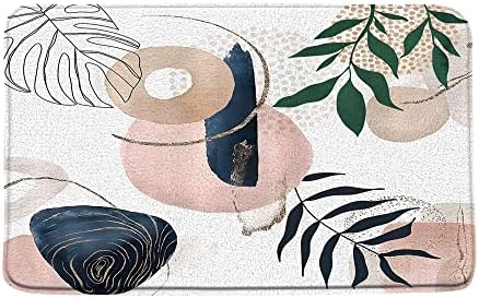 Boho Tropical Leaves Bath Mat 178x295 Inch