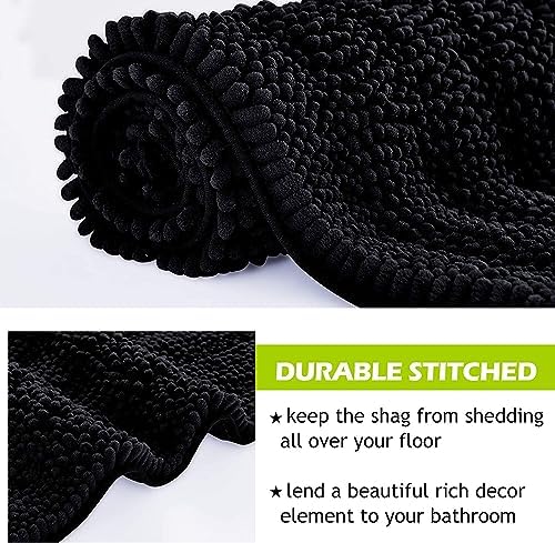 KGORGE Soft Shaggy Non-Slip Bath Mat 70x24