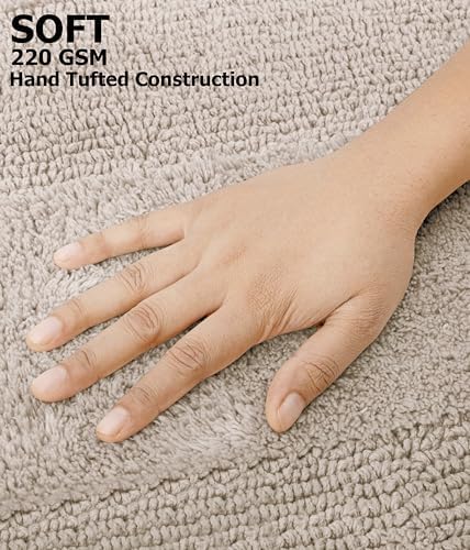 COTTON CRAFT Bath Mat Set of 2 Reversible