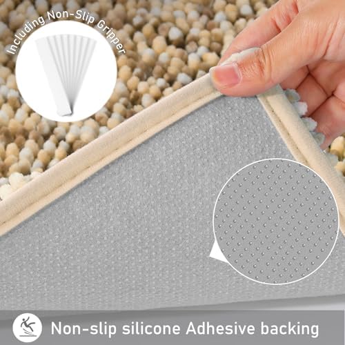 Yimobra Bath Mats Non Slip 28x175 Ultra Soft Chenille Rugs