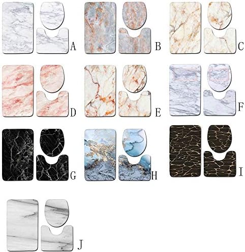 3 Piece Bath Rug Set with Non-Slip Design
