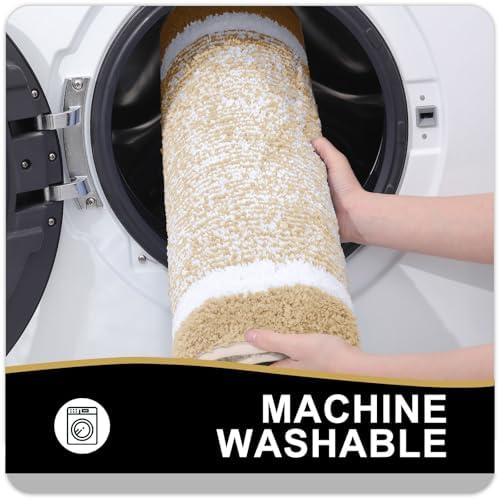 OLANLY 24x16 Bath Rug Non-Slip Quick Dry Extra Soft Absorbent