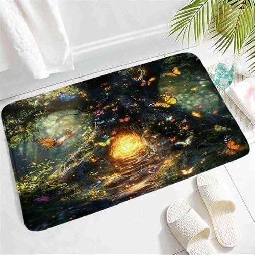 Enchanted Forest Bath Mat - Non-Slip Waterproof