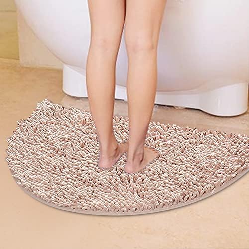 Scceatti Non-Slip Bath Mat 32x20 Soft Furry Absorbent Kitchen Rug
