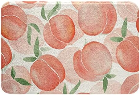Feelyou Peach Bathroom Rug 16x24 Non-Slip
