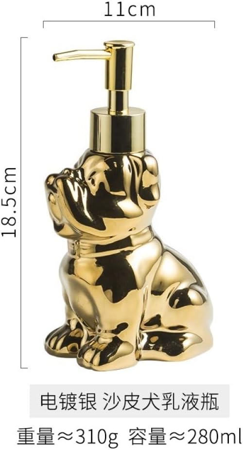 Cute Shar-Pei Dog Ceramic Soap Dispenser for Kids