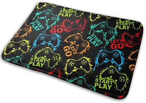 MZERSE Quick Dry Bath Mat with Cool Pattern