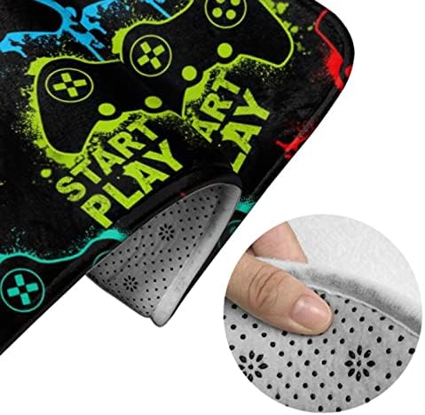 MZERSE Quick Dry Bath Mat with Cool Pattern