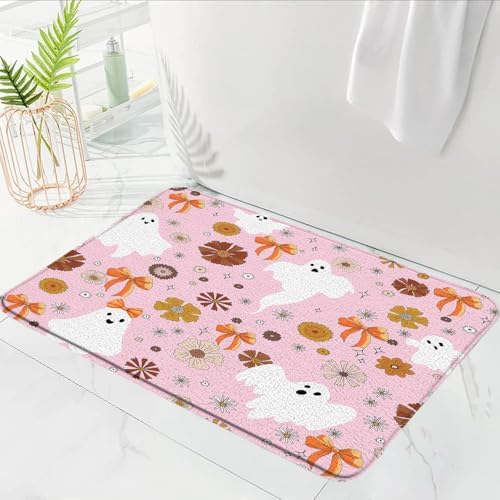 GCTNBJL Halloween Ghost Bath Mat 16x24 Inch